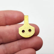 10x 16CR-004 Cams for 836 Series SFIC Mortise Cylinders Satin Brass NOS 3