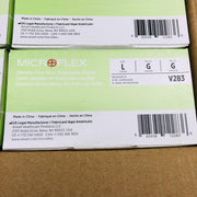 MicroFlex V283 Disposable Gloves Large Powder Free Vinyl Non-Sterile 1000/Case 4