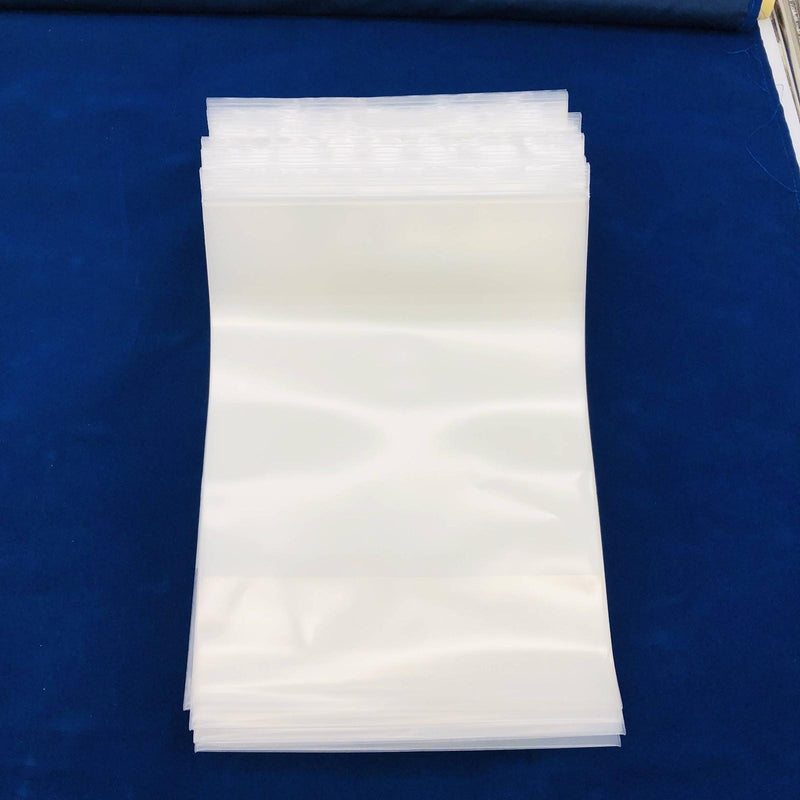 Box Partners PB4028 Reclosable Poly Bag 9x12 6 Mil White Block Pack of 100 6