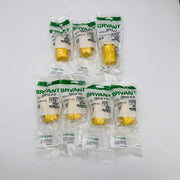 Bryant BRY5969Y Nylon Connector 15A 125V NFMA 5-15R 2 Pole 3 Wire Grounding 7pk 8