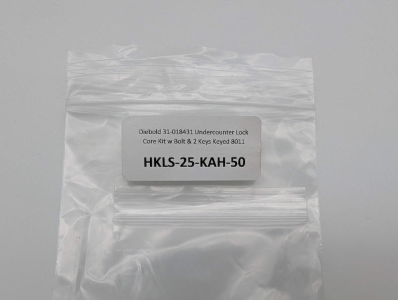 Diebold 31-018431 Undercounter Lock Core Kit w Bolt & 2 Keys Keyed 8011 5