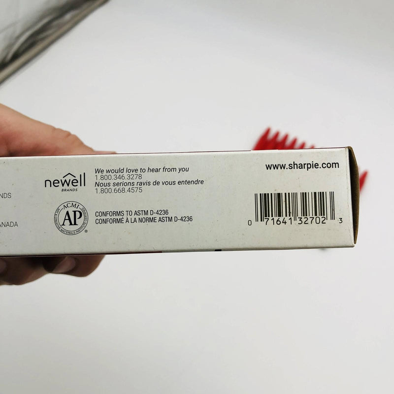 Sharpie 32702 Red Marker Fine Point Retractable No Cap Permanent 12 Count 2