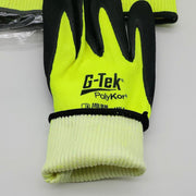 G-Tek 16-340LG PolyKor Gloves XL A3 Cut Resistant Nitrile Dipped Yellow 3 Pair 5