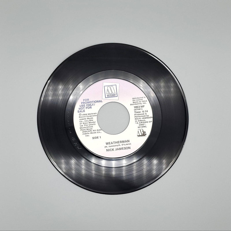 Nick Jameson Weatherman Single Record Motown 1986 1853 MF PROMO 1
