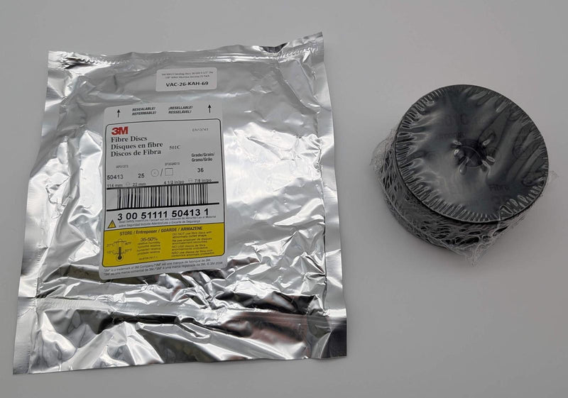 3M 50413 Sanding Discs 36 Grit 4-1/2" Dia 7/8" Arbor Alumina Zirconia 25 Pack 1