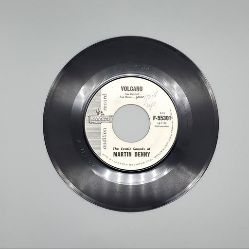 Martin Denny My Tane = My Man / Volcano Single Record Liberty 1960 F-55301 PROMO 2