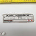 LCN 1070-18 Door Closer Adapter Plate Aluminum Finish Hinge Side Jamb Mount 6