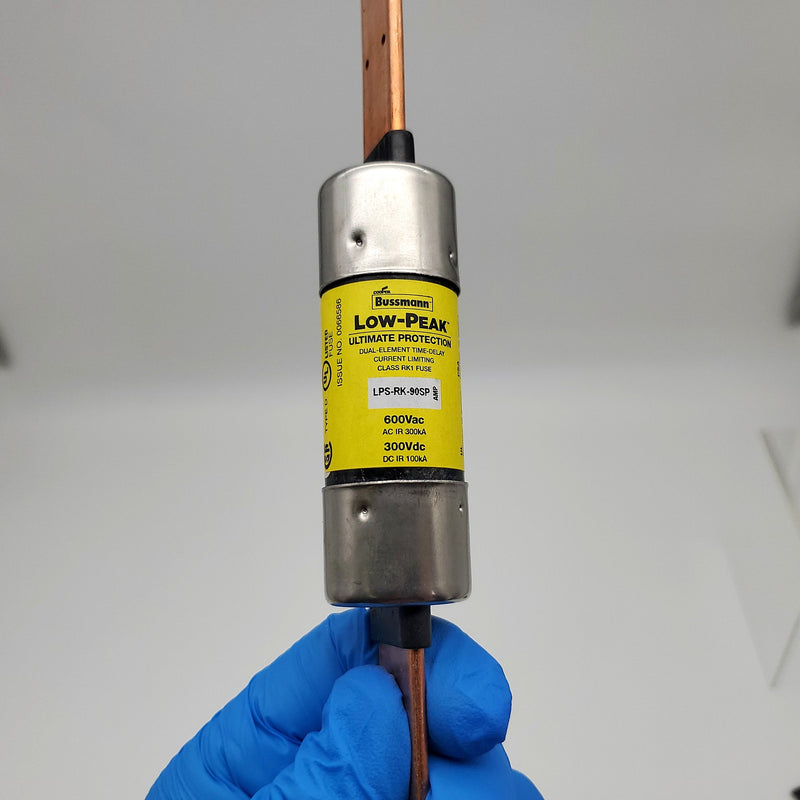 Bussmann LPS-RK-90SP Fuse 90A 600V Time Delay UL Class Low Peak 3