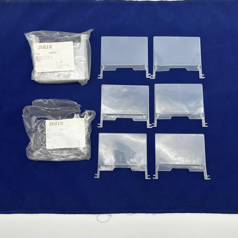 12pk Akro Mils 35010 Plastic Label Holder 5" Wide 3.75" High Polypropylene 10