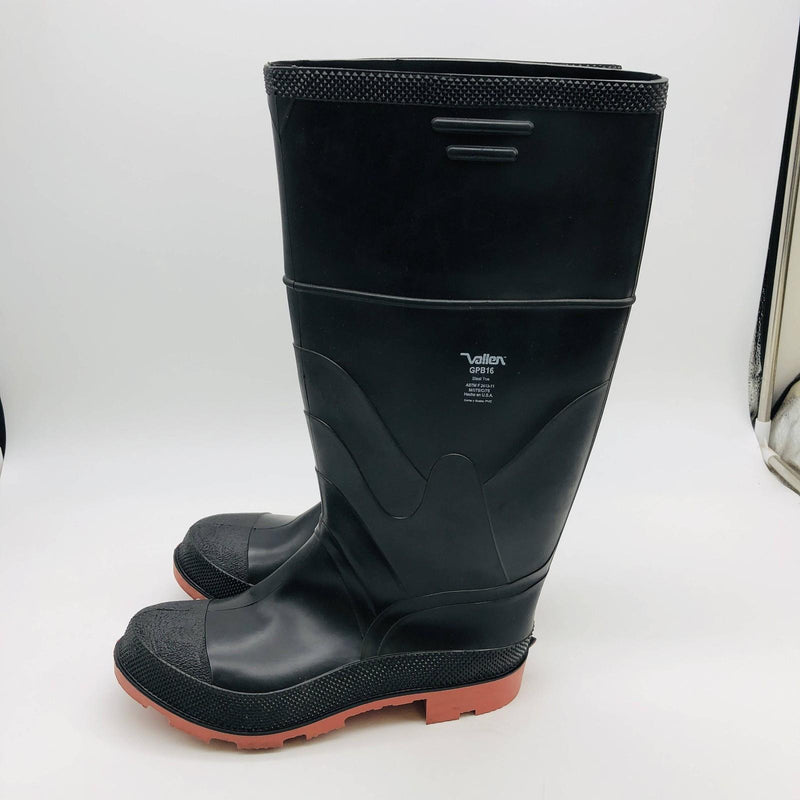 Onguard GPB-168 Work Rain Boot M8/W10 Steel Toe Cleated Outsole Black PVC 16in 6
