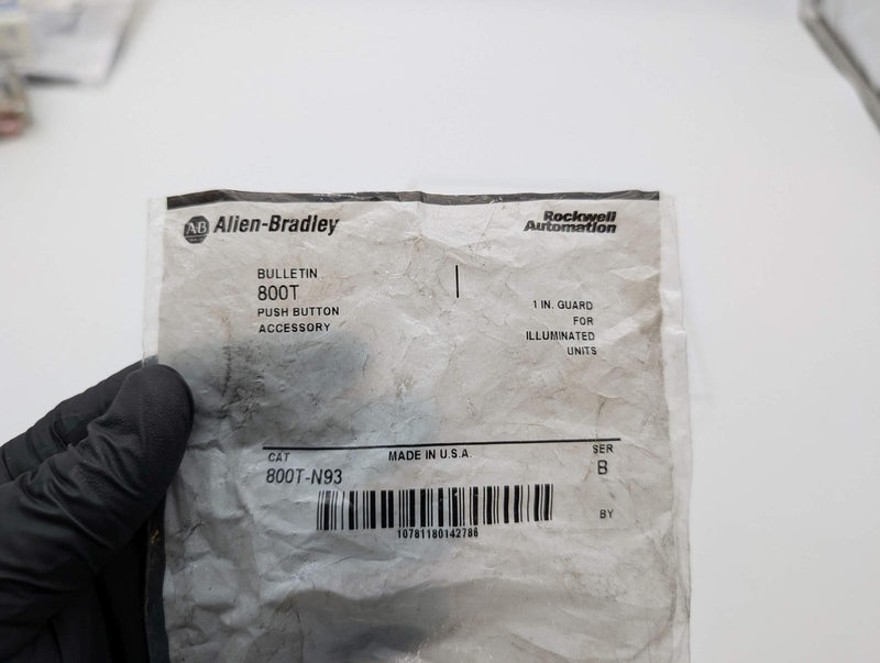 Allen-Bradley 800T-N93 1" Guard for 800T Push Button w/ Mounting Ring