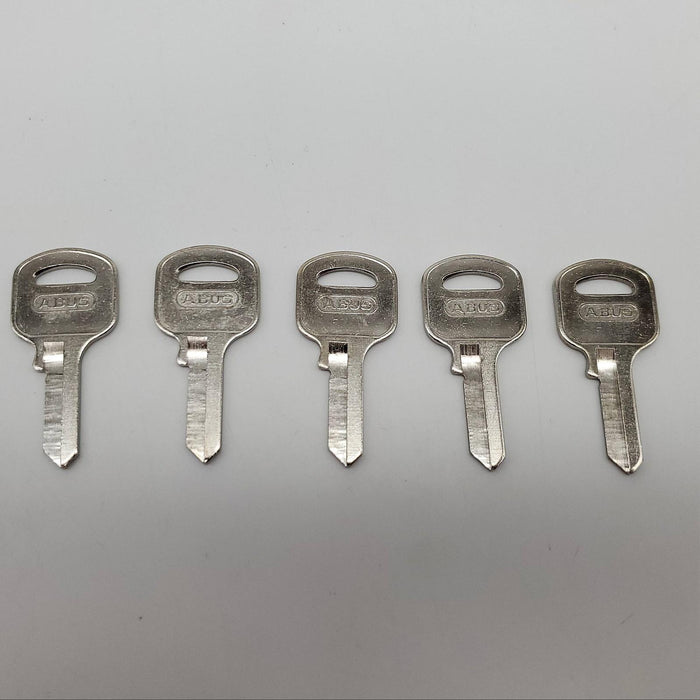 5x Abus 55/50 KB Padlock Key Blanks #90170 Nickel Plated 4 Pin 3