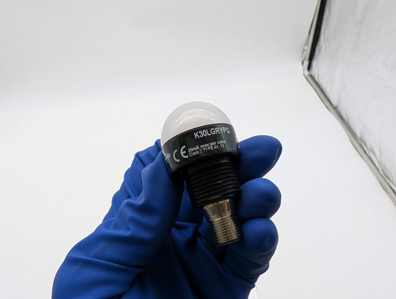 Banner Engineering K30LGRYPQ LED Indicator 3 Color Quick Connect 10-30V M12 2