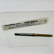 Exactek 3232403 Tap Plug Gun 8-32 2 Flute H3 SPPT HSS TiN Finish Spiral Point 1