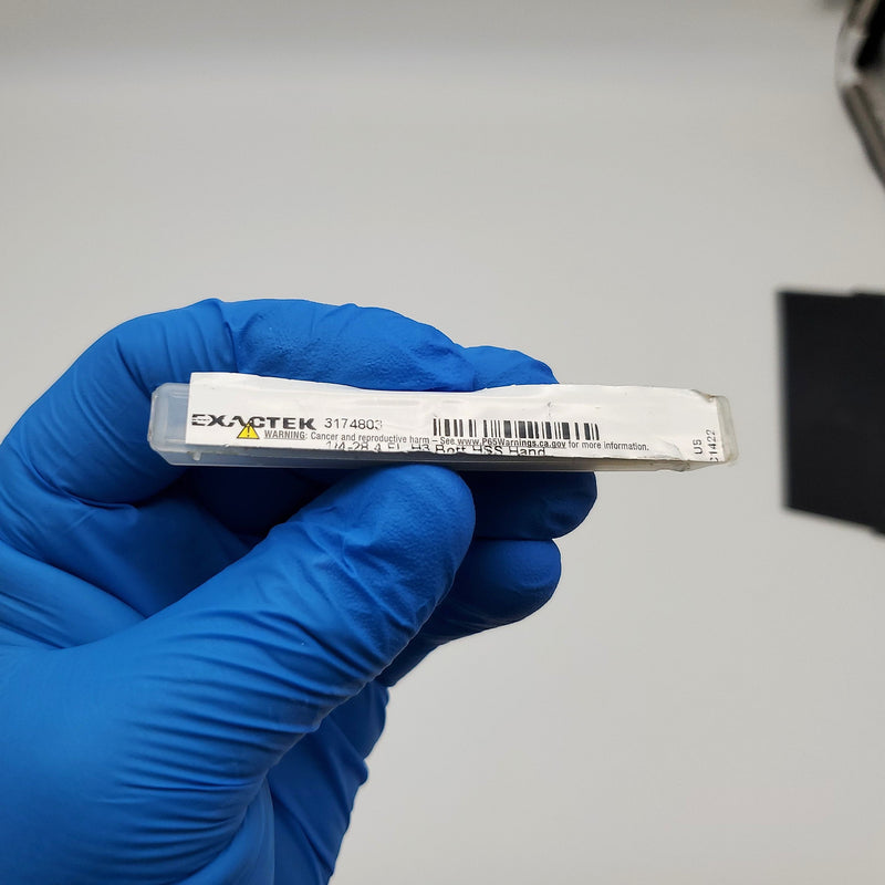 1/4"-28 Bottoming Hand Tap 4 Flute High Speed Steel Exactek 3174803 6