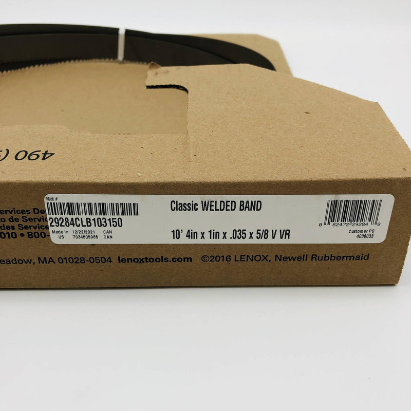 Lenox 29284CLB103150 Welded Band Saw Blade 10' 4in x 1in x .035 x 5/8 VR Classic 3