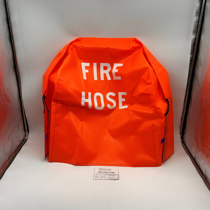 Cotton Goods Manufacturing FD47-1-200 Fire Hose Cover 10oz Orange Reels Carts