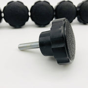 Davies 4210-X Eight Lobe Clamping Knob 5/16-18 Thr 1-3/4" Dia Thermoplastic 6pcs 3