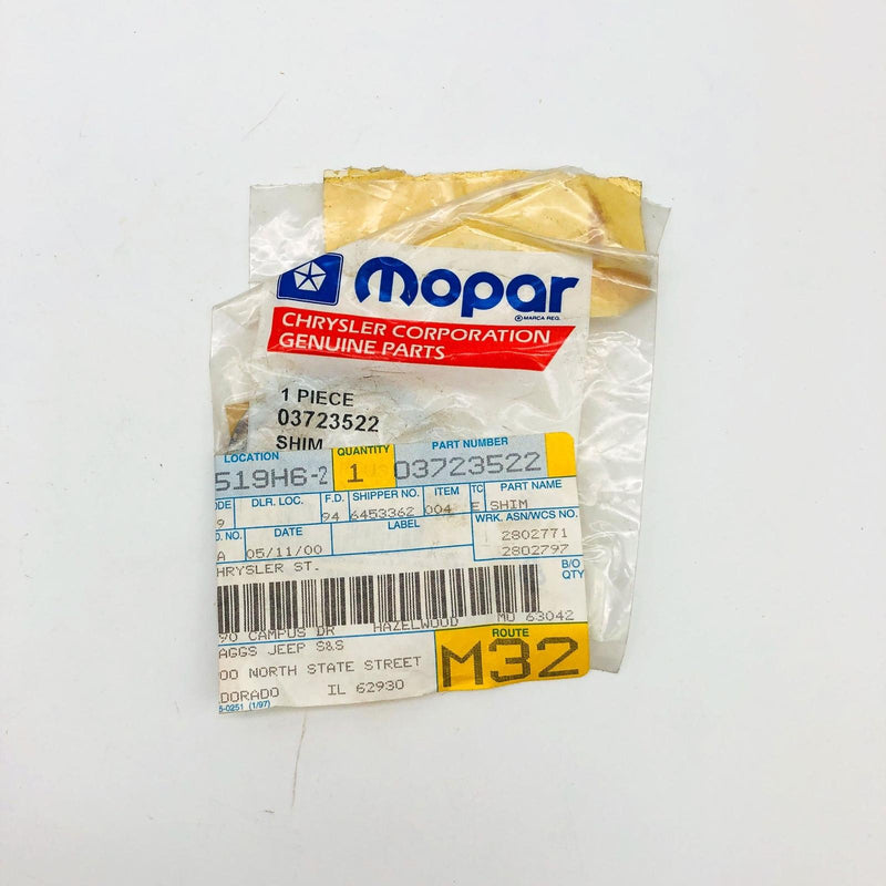Mopar 3723522 Shim for Drive Pinion Bearing OEM New Old Stock NOS Sealed 5