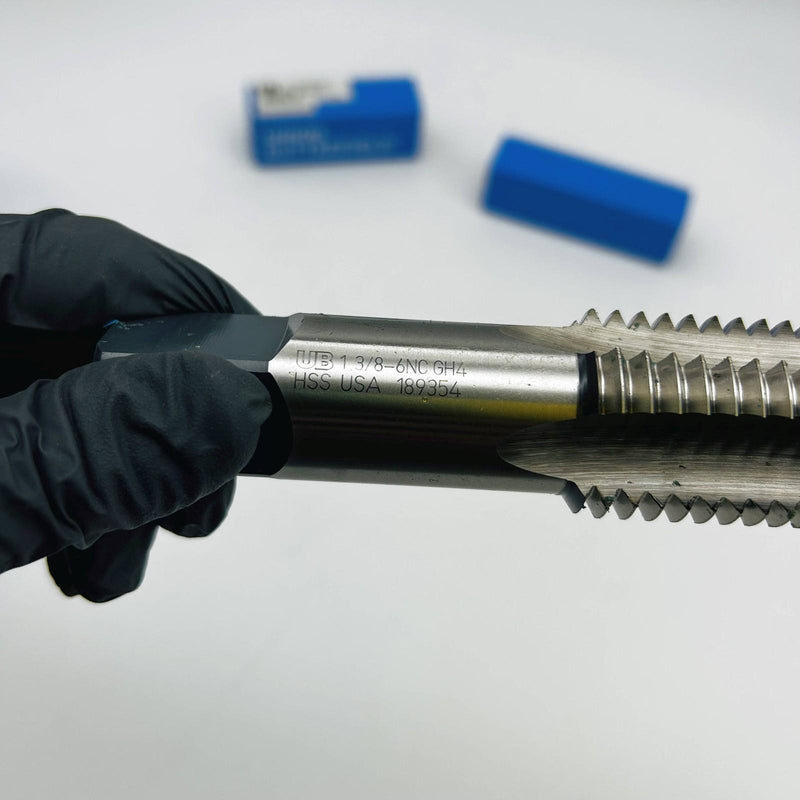 Union Butterfield 1010194 Hand Tap 1-3/8-6 Taper Chamfer 6-1/16" OAL 4 FL HSS 7