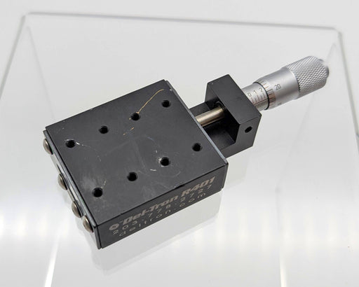 Deltron R401 Ball Slide Positioning Stage Micrometer Driven 0.5" Travel 40lb 1