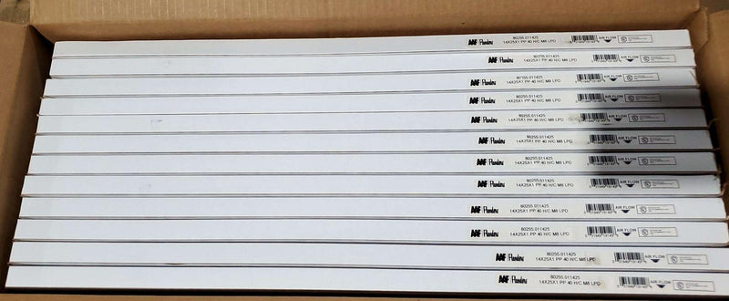 AAF Flanders 14x25x1 Air Filters Pre Pleat LPD Merv 8 80255.011425 Pack of 12 3