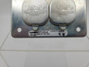 Russellstoll 8734R Midget Duplex Reverse Service Receptacle 20A 250V 3P 4 Wire 2