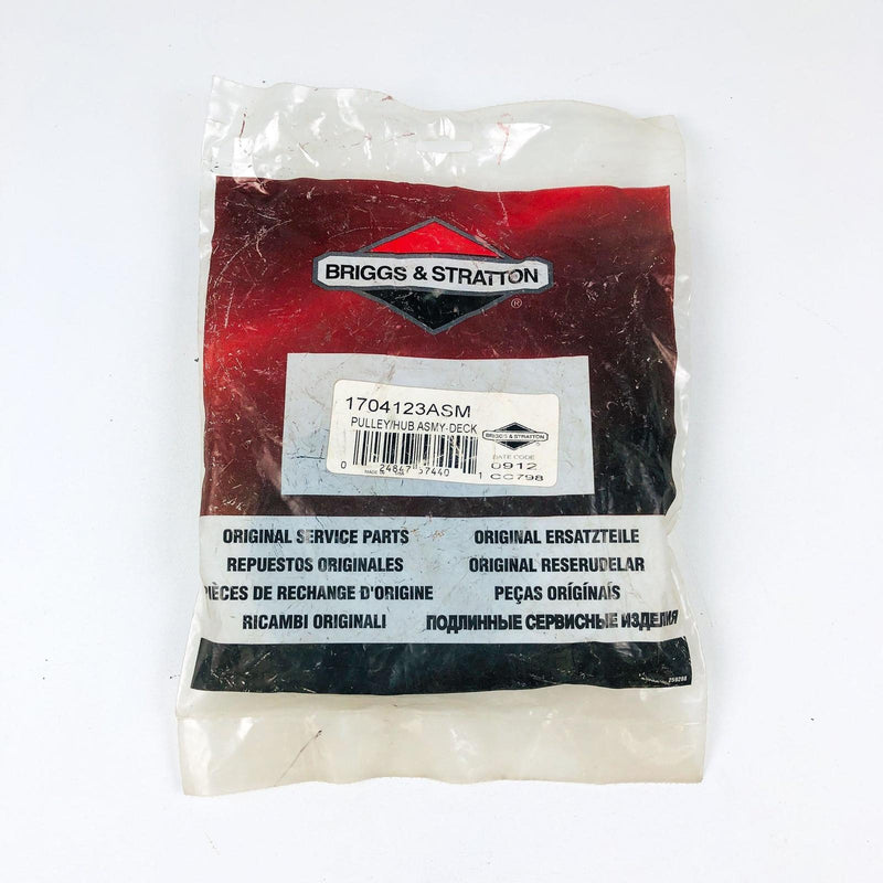 Briggs and Stratton 1704123ASM Pulley Hub Assembly Deck OEM NOS USA Sealed 7