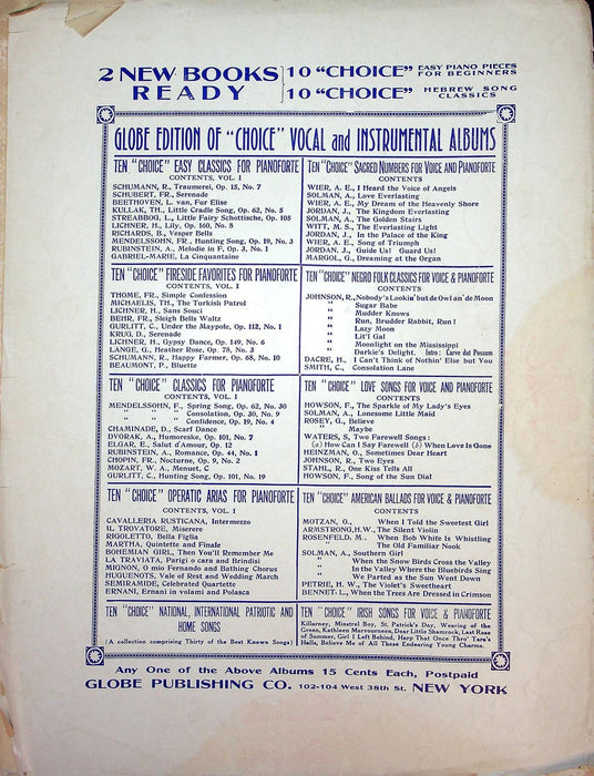 1915 My Little Dream Girl Sheet Music Lrge Wolfe Gilbert Anatol Friedland Duplex 3