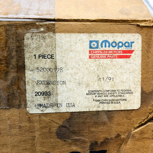 Mopar 52000178 Bumper Extension End Cap Black Plastic OEM NOS 84-90 Jeep Open 2
