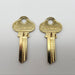 2x Lockwood 1005 Key Blanks Gold Tone 5 Pin Nickel Plated OEM USA Fitchburg Mass 3