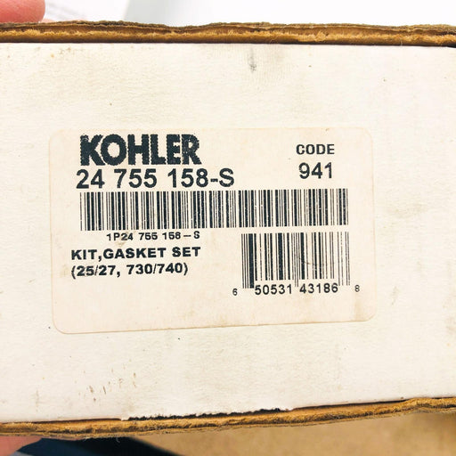 Kohler 24755158S Gasket Set Kit OEM NOS Replaces 24755158 Incomplete 2
