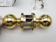 Kwikset Door Knob Polished Brass US3 Privacy Lock Titan 730CA BS NOS 3