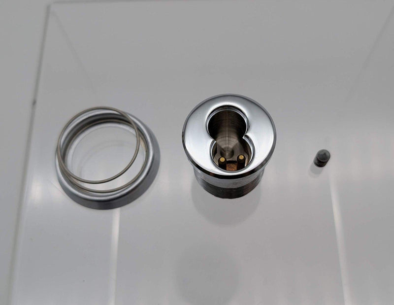 Arrow 16CR-16-002 SFIC Mortise Cylinder Housing 1-1/8" 6 Pin Polished Chrome
