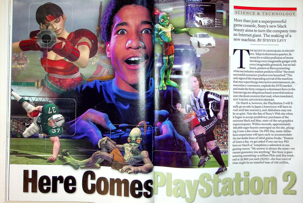 Newsweek Magazine March 6 2000 Playstation 2 Released Sony Internet Tax Dot Com 4