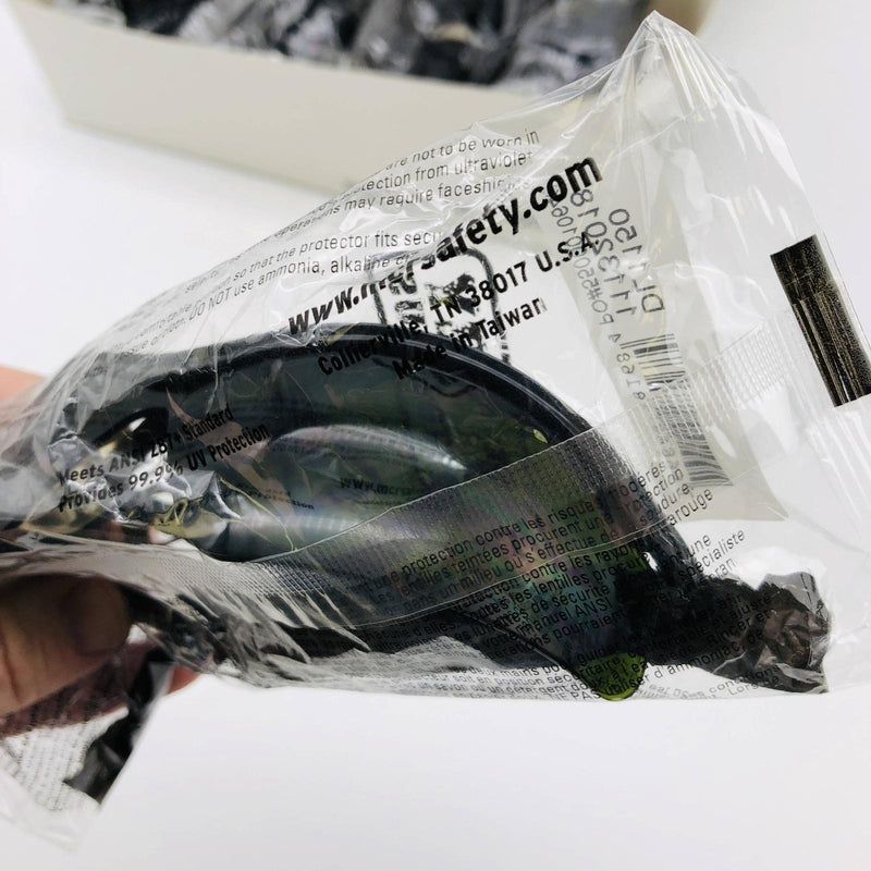 MCR Safety DL1150 Safety Glasses Black Lens Clear Nose Orbital Lightweight 9pk 7