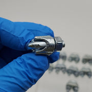 Campbell 3/16" Wire Rope Clip T7670429 Malleable Iron Electro-Galvanized 10 Pack 3