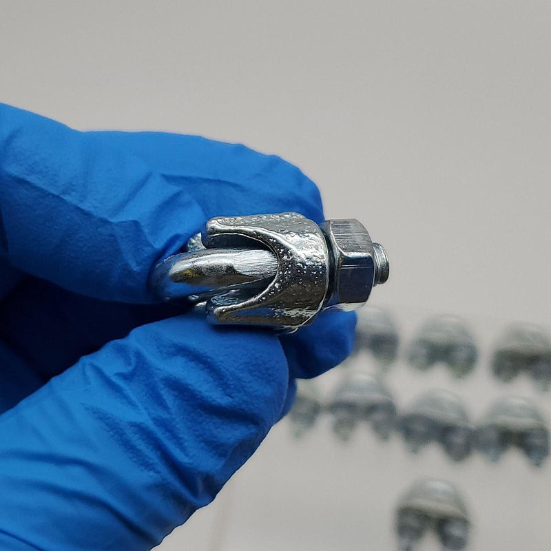 Campbell 3/16" Wire Rope Clip T7670429 Malleable Iron Electro-Galvanized 10 Pack 3