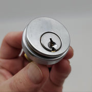 Schlage Mortise Cylinder 1-1/8"L Satin Chrome 1248 Keyway 0 Bit 20-001-626-118 3