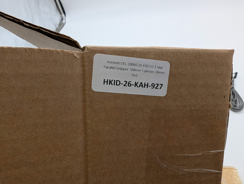 Kondoh CKL-100AS-J2-ER2LS2 2 Jaw Parallel Gripper 100mm Cylinder 20mm Rod