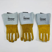 Watson 2758 Tig Welding Gloves XL Ram Tough Full Grain Goat Leather Palm 3 Prs 1