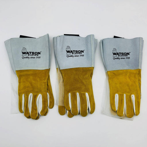 Watson 2758 Tig Welding Gloves XL Ram Tough Full Grain Goat Leather Palm 3 Prs 1