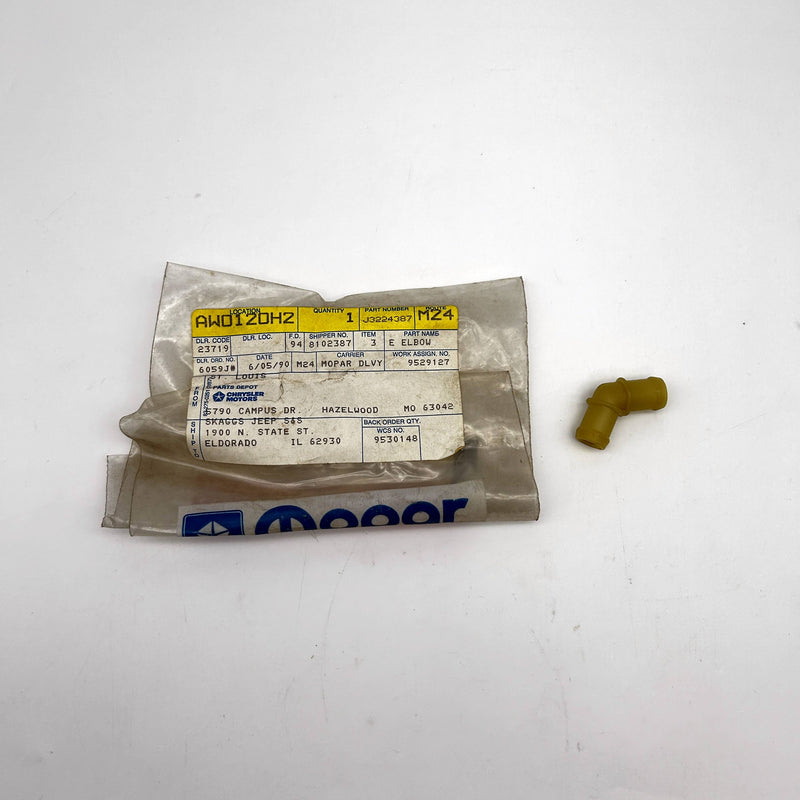 Mopar 3224387 Elbow for Cyl Head Cover to PCV Filter Hose 120 Degrees OEM Jeep 3