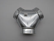 Fantech 6" Y Adapter Duct 6" x 6" x 6" Galvanized Sheet Metal FY 6 2