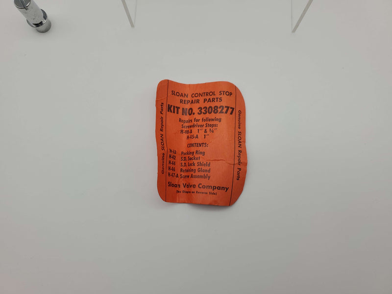 Sloan H-47-ASD Screwdriver Stop Screw Driver Repair H-40 & H-45 Kit 3308277 4