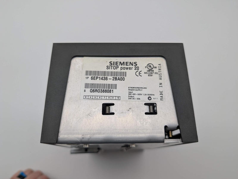 Siemens 6EP1436-2BA00 SITOP Power Supply 24V 20A 3 Phase Stabilized Power Supply 4
