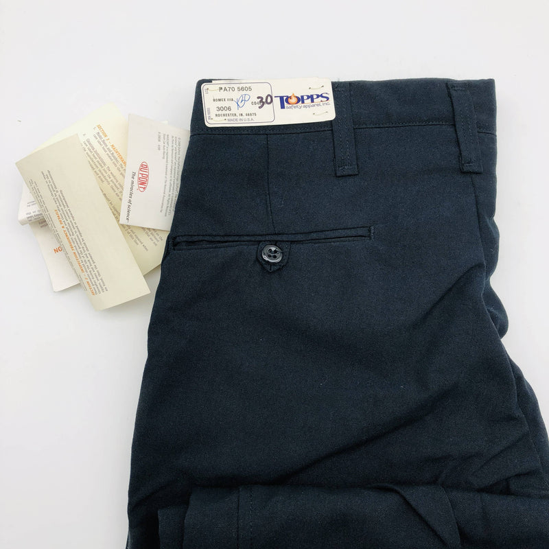 Topps PA705605 Trouser Flame Resistant 30x29 Nomex IIIA 4.5oz Navy Blue NWT 7