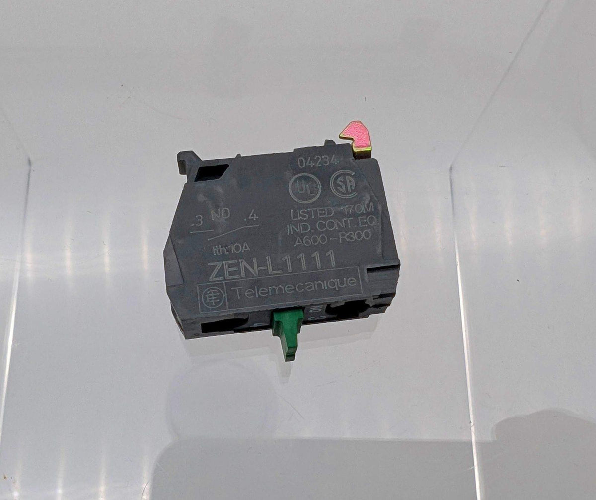 Telemecanique ZENL1111 Contact Block 200V 3A Single Pole Normally Open ...
