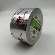 3M Aluminum Foil Tape 3340 2.5" x 50 yd 4.0 mil Silver HVAC Sealing and Patching 8