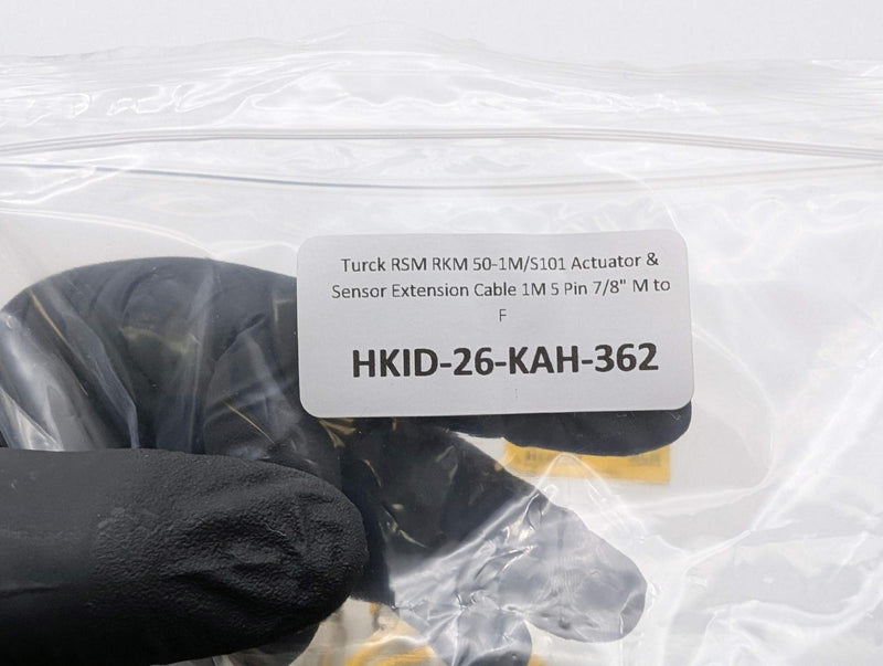 Turck RSM RKM 50-1M/S101 Actuator & Sensor Extension Cable 1M 5 Pin 7/8" M to F 5